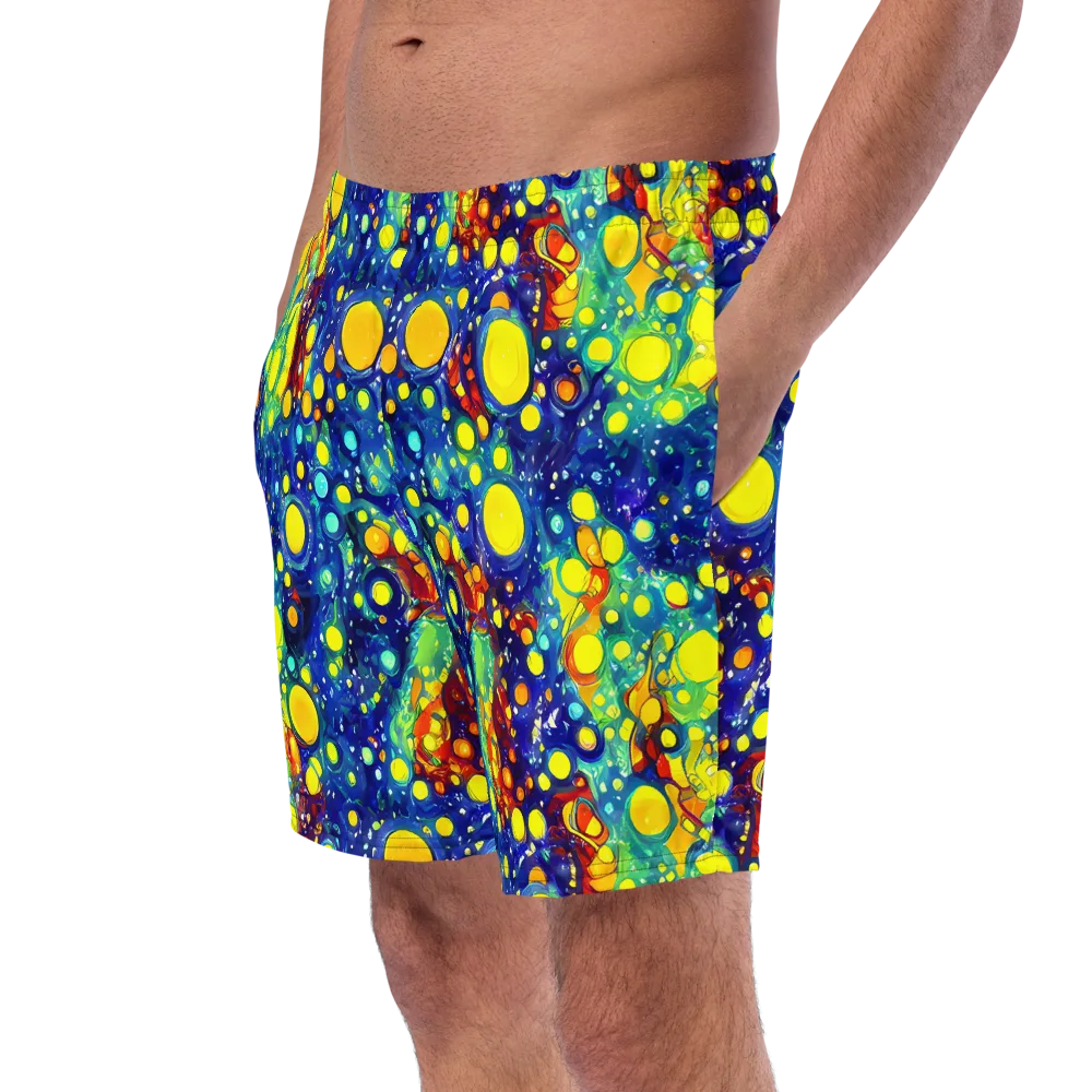 Midnight Bubbles on Swim Trunks — Left Front