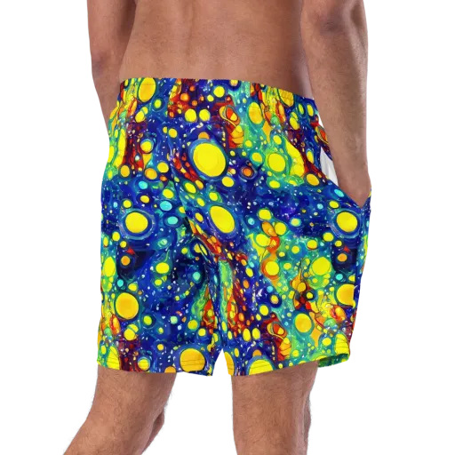 Midnight Bubbles on a Swim Trunks