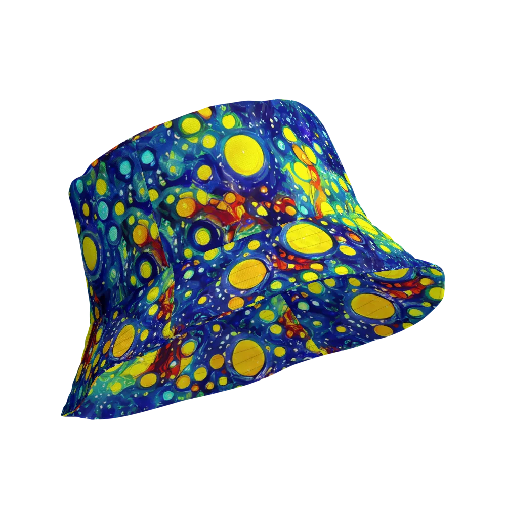 Midnight Bubbles on Reversible Bucket Hat — Product details Outside