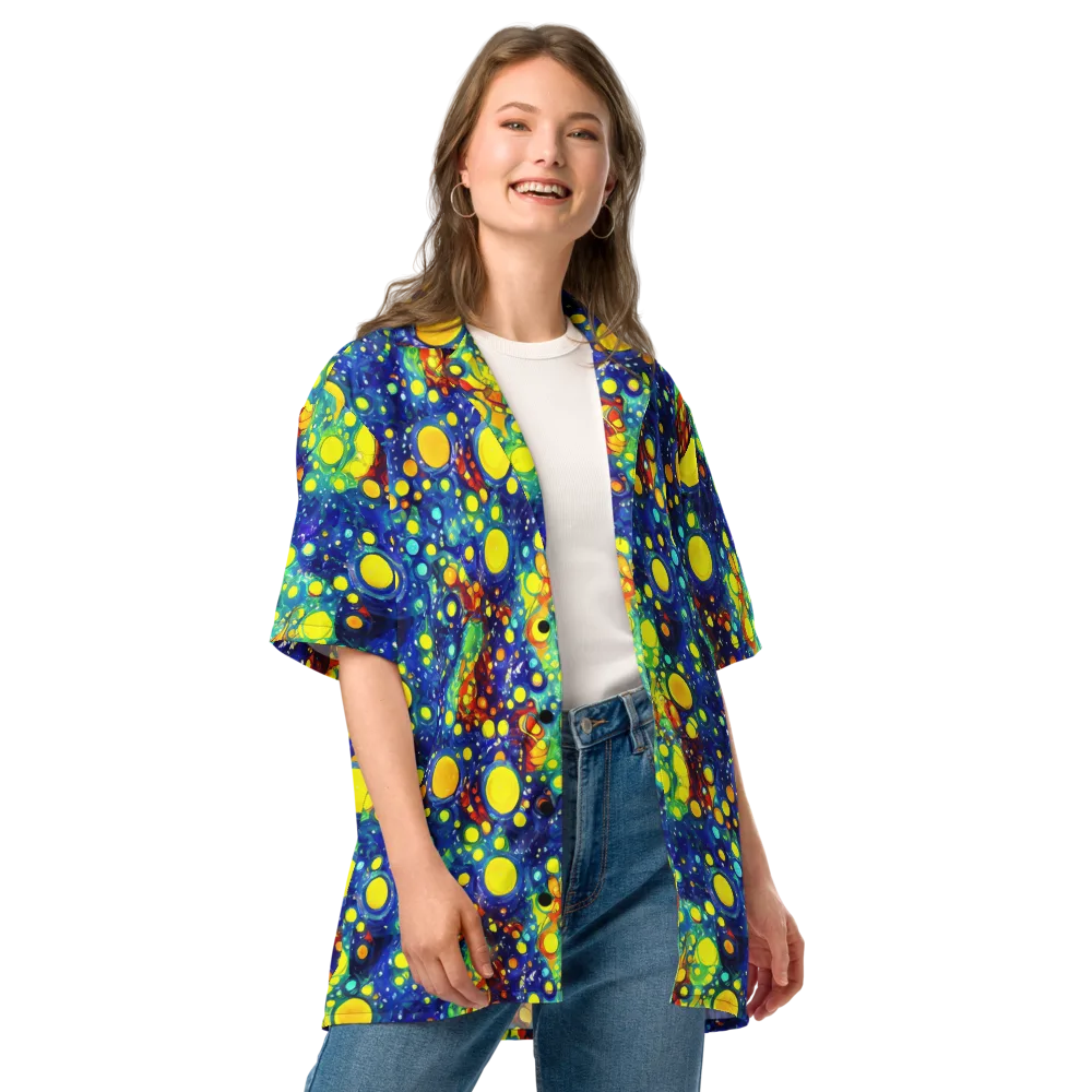 Midnight Bubbles on Button Shirt — Front