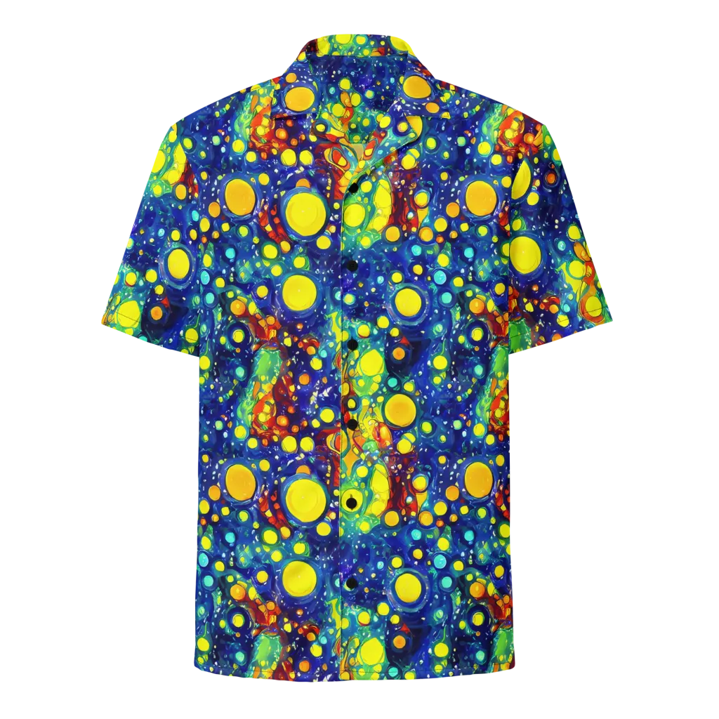 Midnight Bubbles on Button Shirt — Front