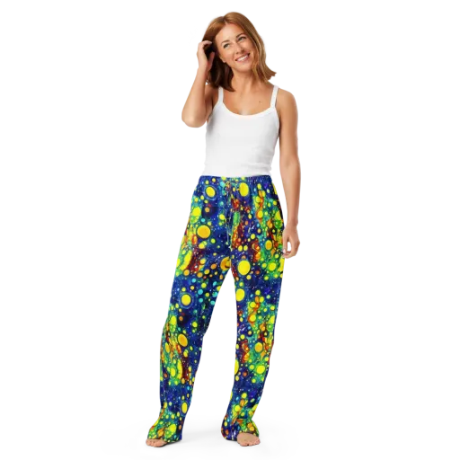 Midnight Bubbles on a Women's Pajama Pants