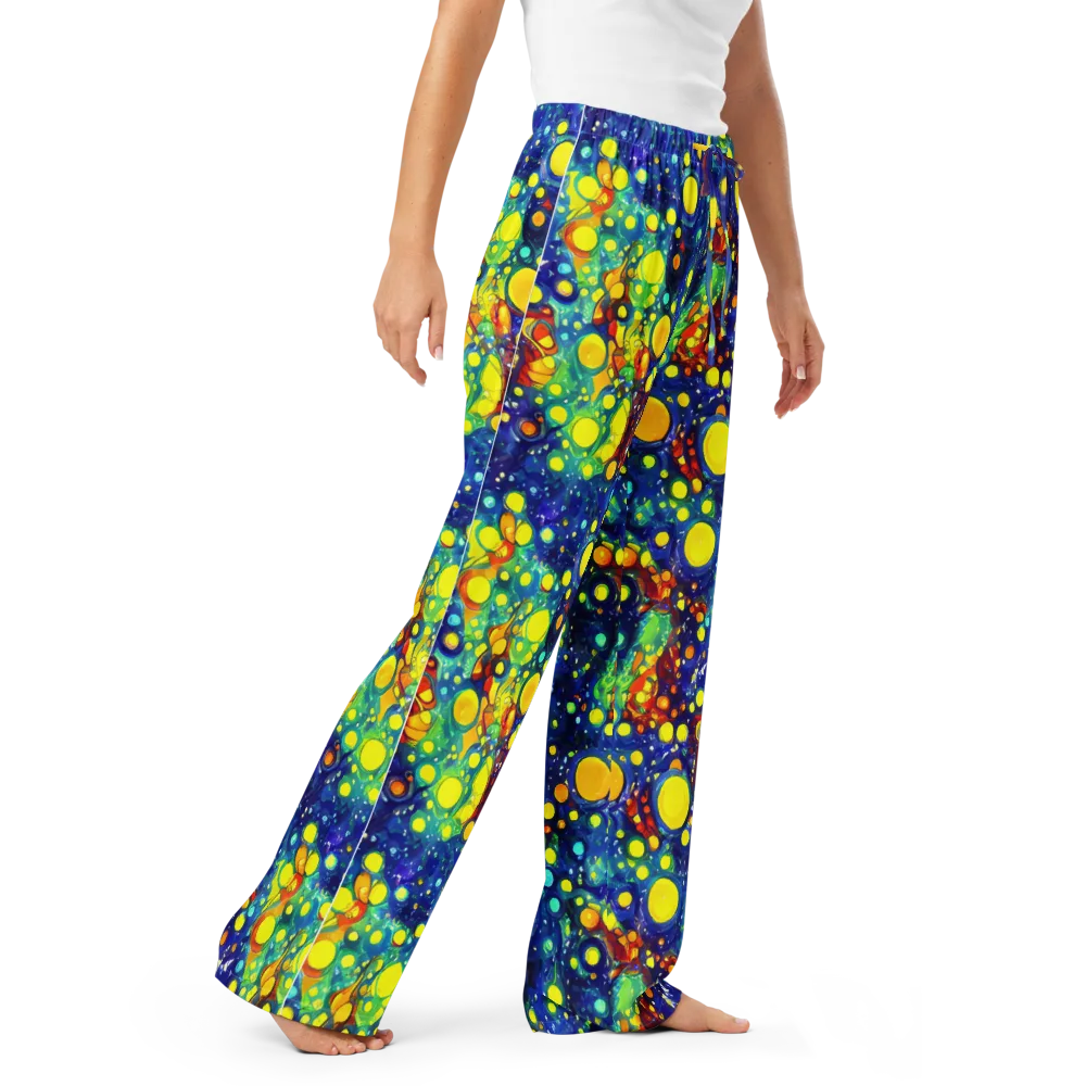 Midnight Bubbles on Women's Pajama Pants — Right Front