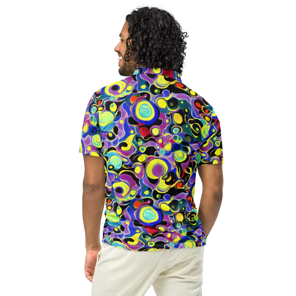 Surreal Current on Men's Slim Fit Polo Shirt — Back