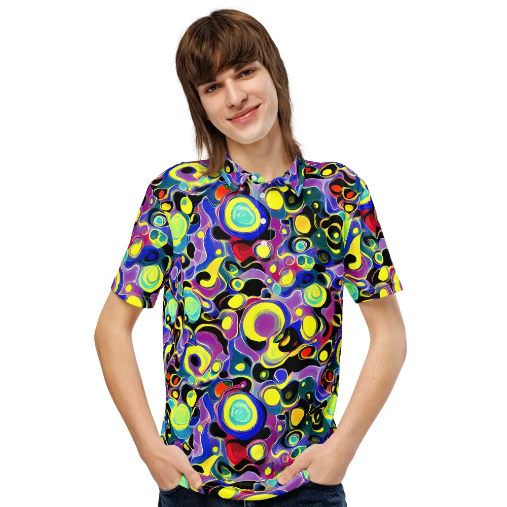 Surreal Current on Men's Slim Fit Polo Shirt — Front
