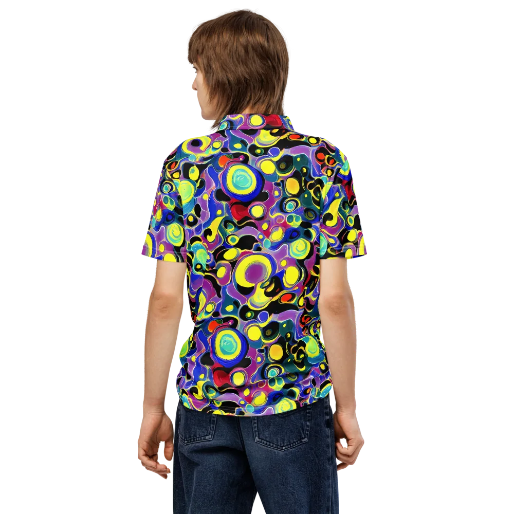 Surreal Current on Men's Slim Fit Polo Shirt — Back