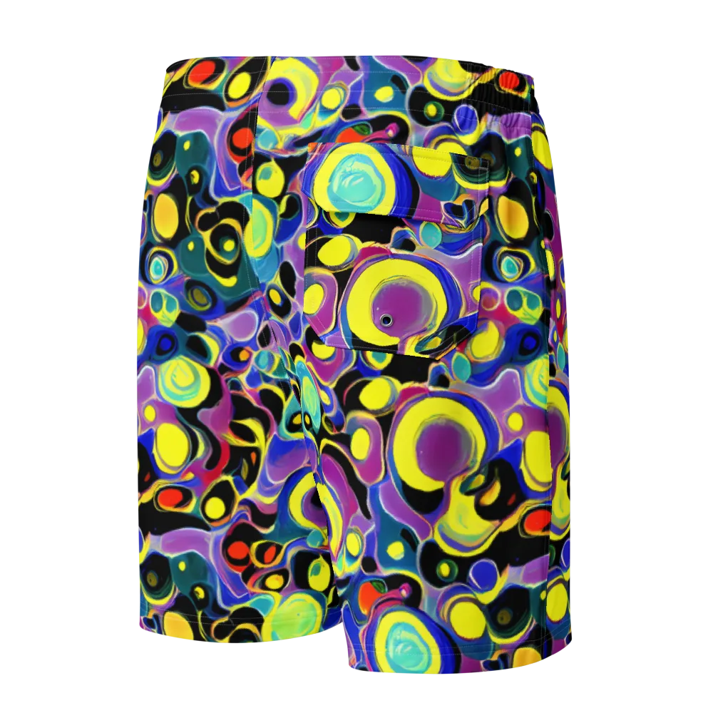 Surreal Current on Men's Board Shorts — Back