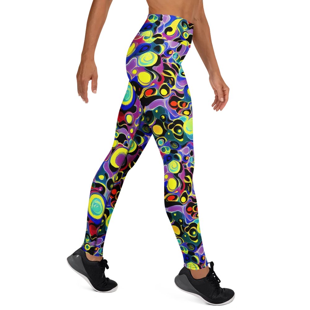 Surreal Current on Yoga Leggings — Right