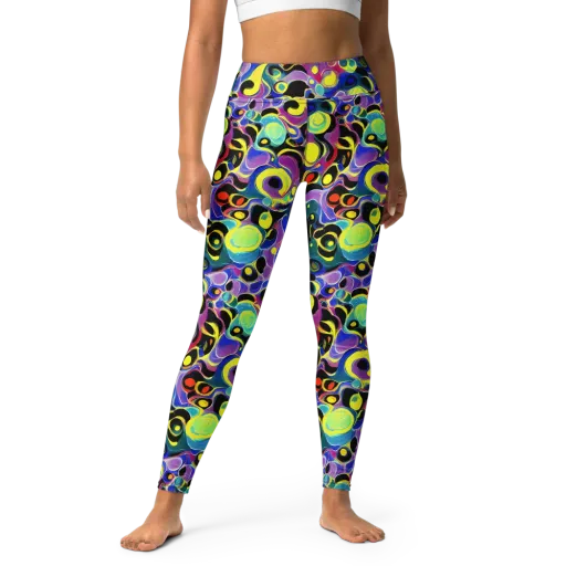 Surreal Current on a Yoga Leggings