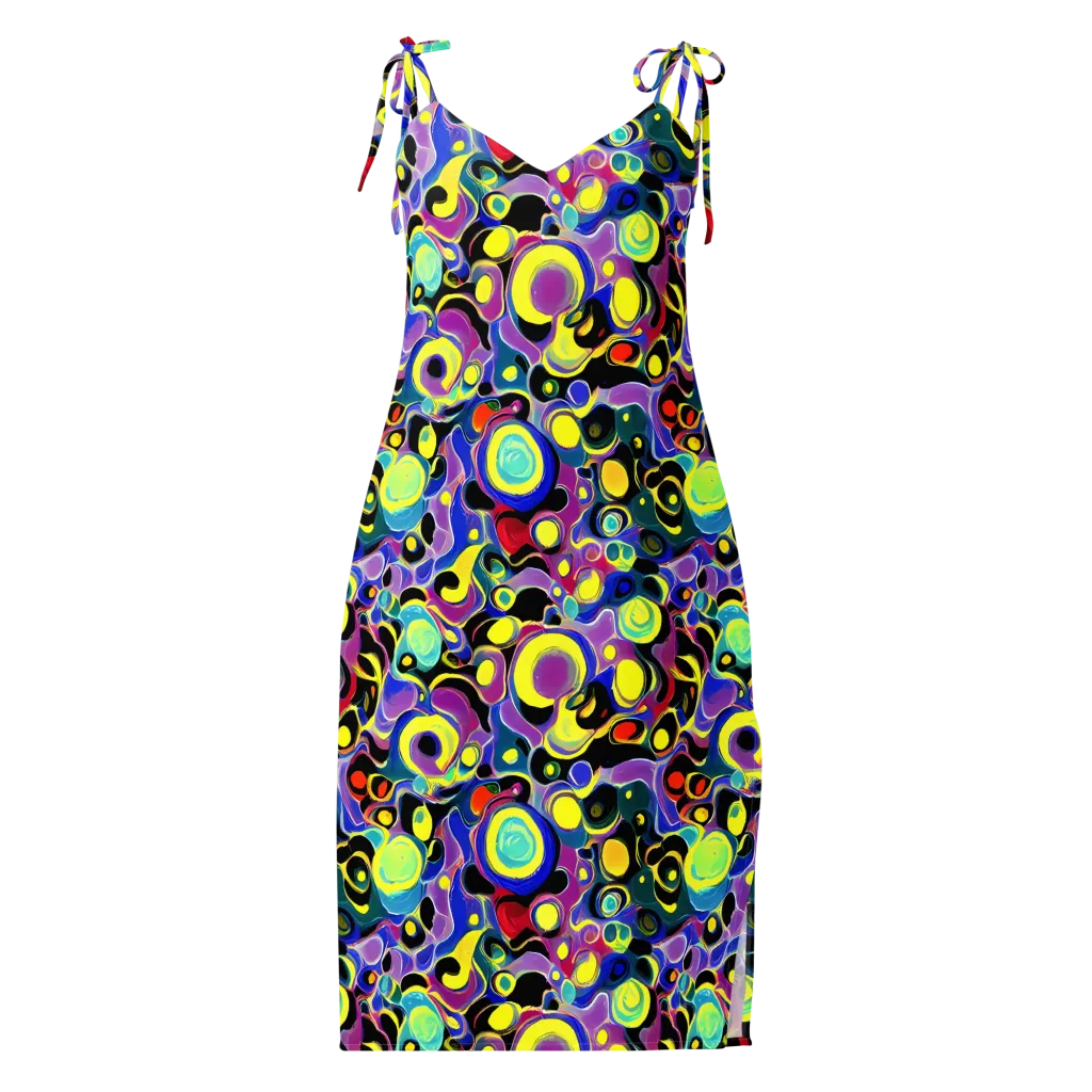 Surreal Current on Slip Dress — Front