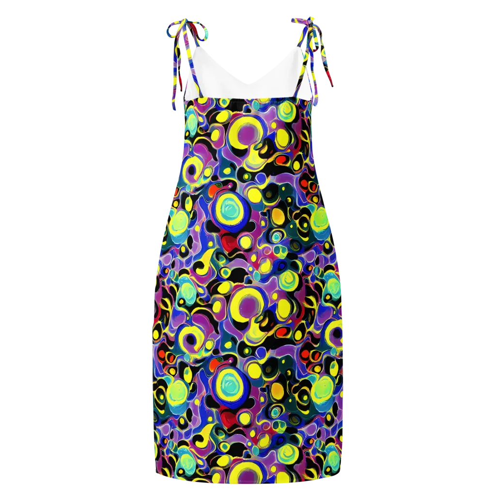 Surreal Current on Slip Dress — Back