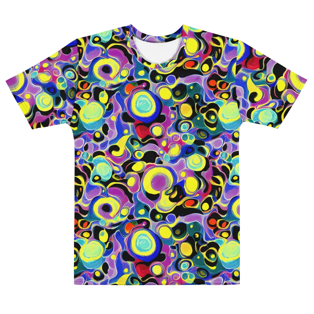 Surreal Current on Men's Cotton Crew Neck T-Shirt — Front
