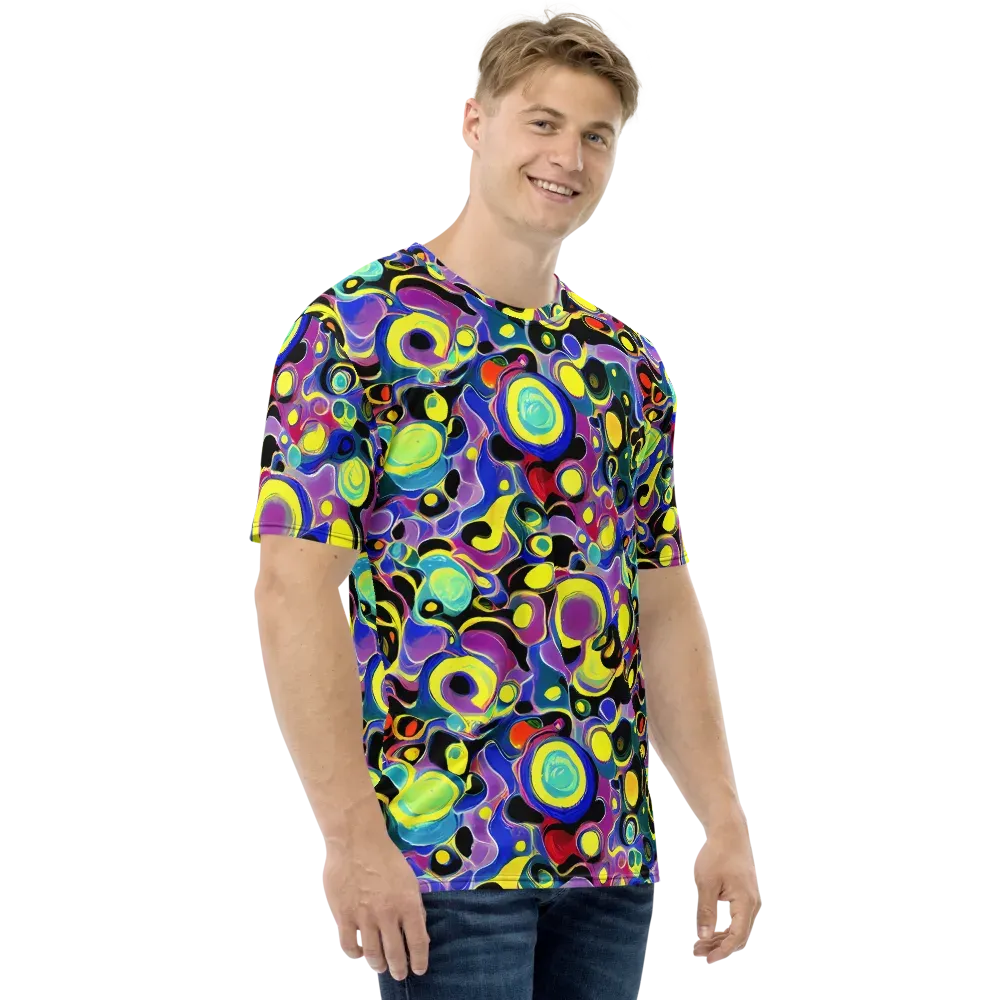 Surreal Current on Men's Crew Neck T-Shirt — Right