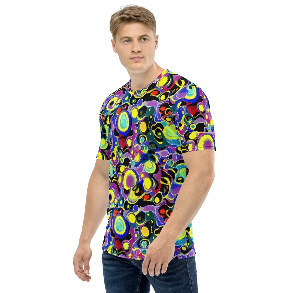 Surreal Current on Men's Crew Neck T-Shirt — Left