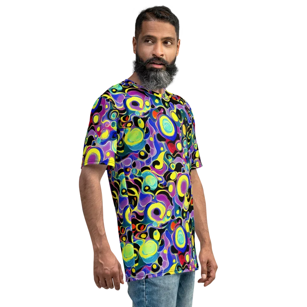 Surreal Current on Men's Crew Neck T-Shirt — Right