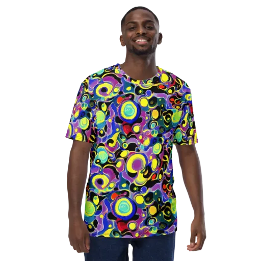 Surreal Current on a Men's Crew Neck T-Shirt