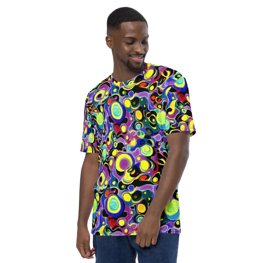 Surreal Current on Men's Crew Neck T-Shirt — Left