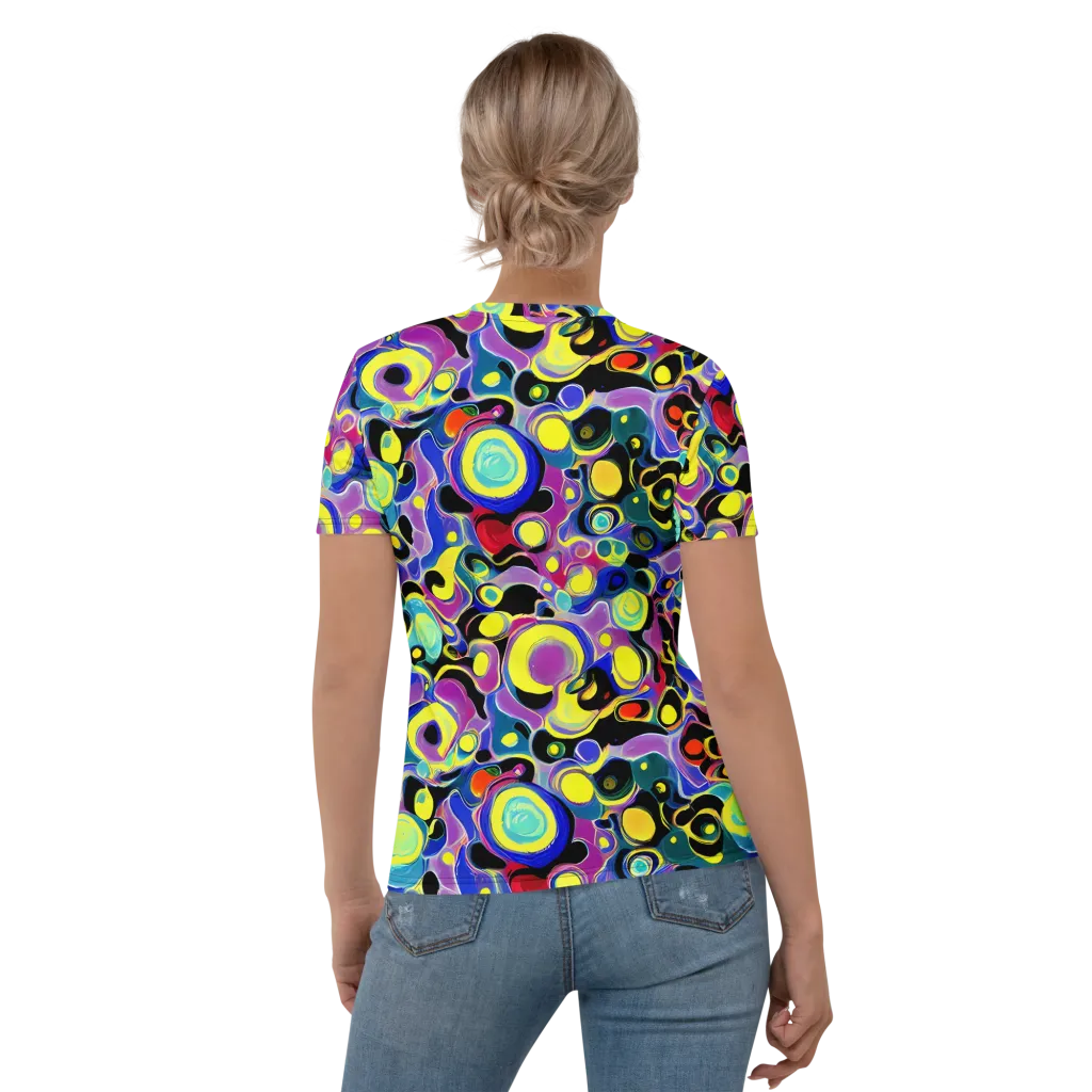Surreal Current on Women's Crew Neck T-Shirt — Back