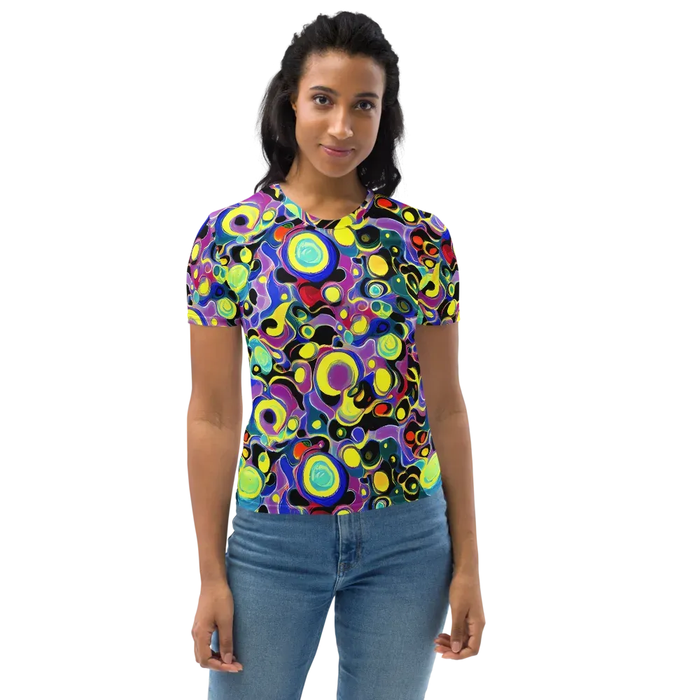Surreal Current on Women's Crew Neck T-Shirt — Front