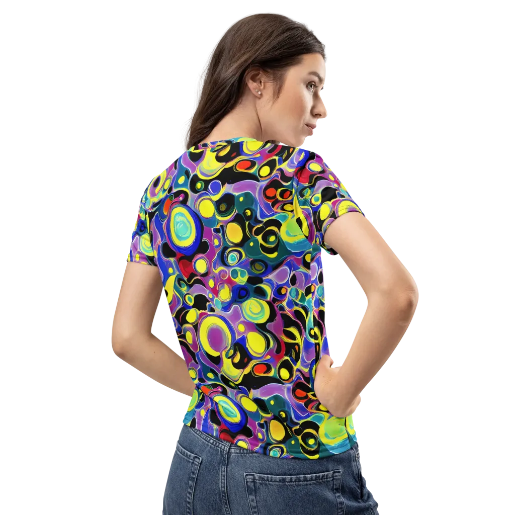 Surreal Current on Women's Crew Neck T-Shirt — Back
