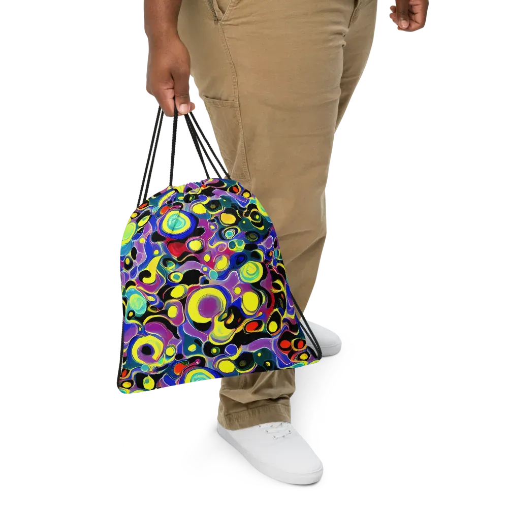 Surreal Current on Drawstring Bag — Front