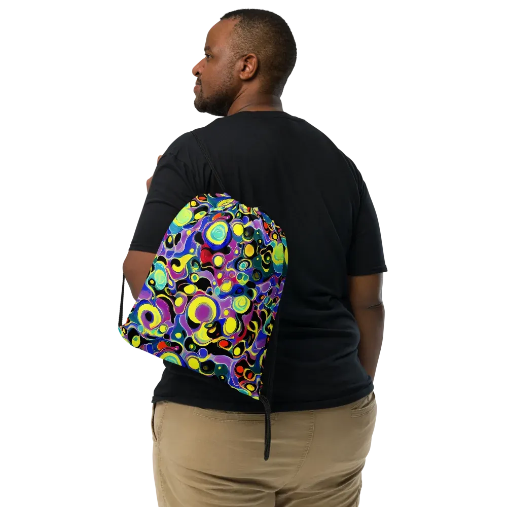 Surreal Current on Drawstring Bag — Front