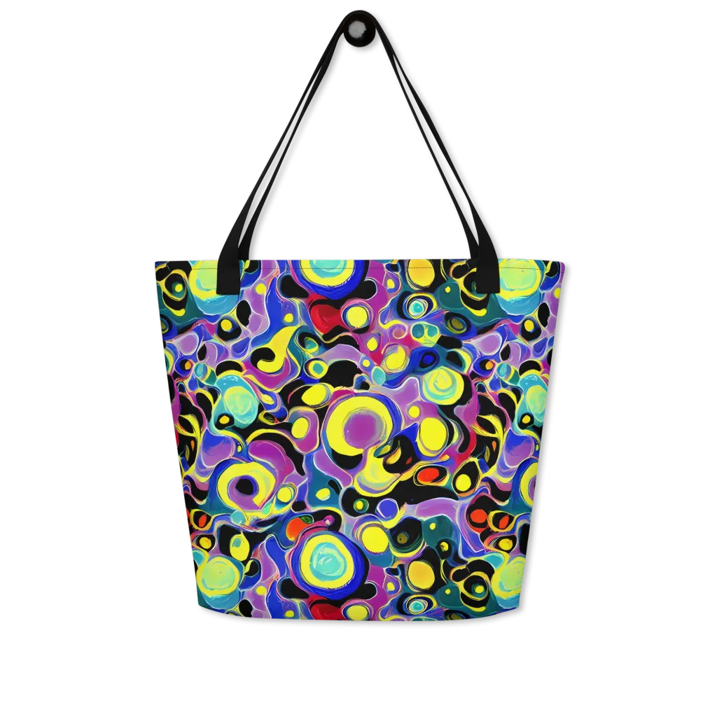 Surreal Current on Large Tote Bag W/ Pocket — Front
