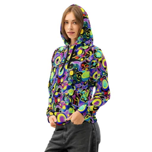 Surreal Current on a Cotton Hoodie