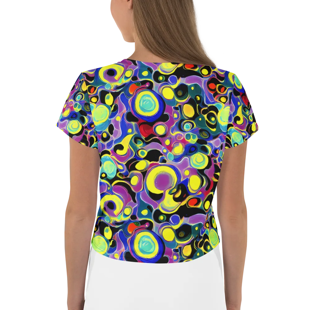Surreal Current on Crop Tee — Back