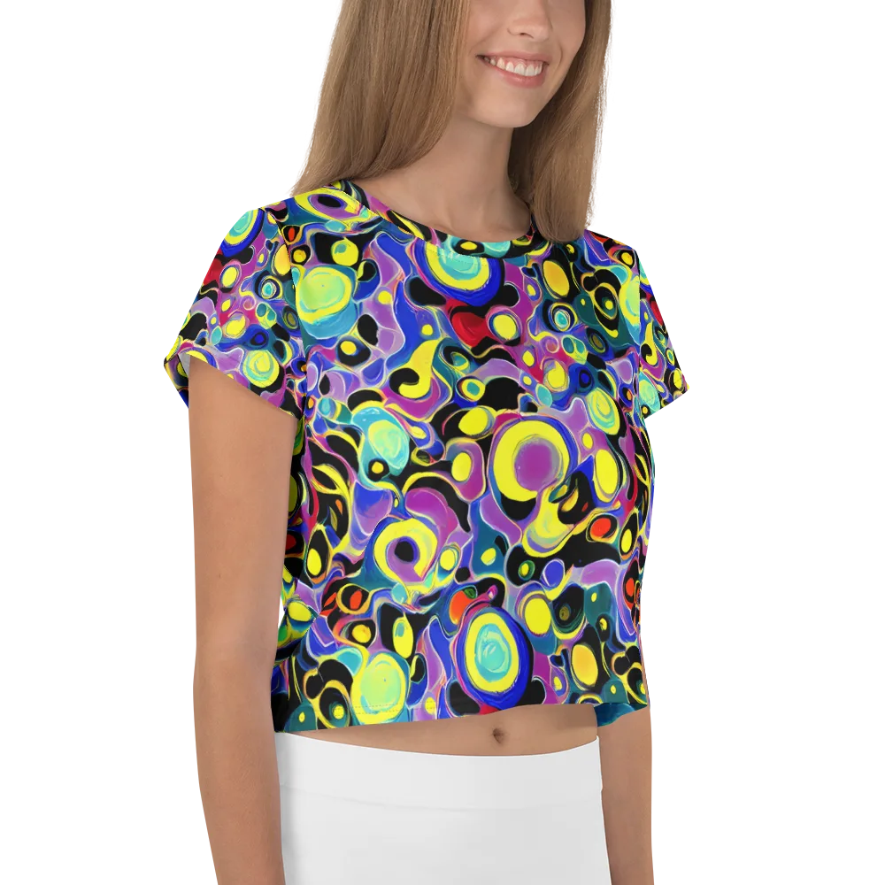 Surreal Current on Crop Tee — Right