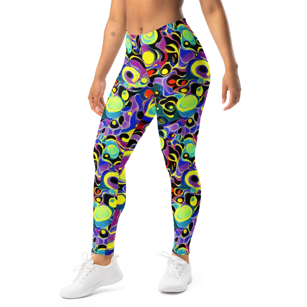 Surreal Current on Leggings — Left Front