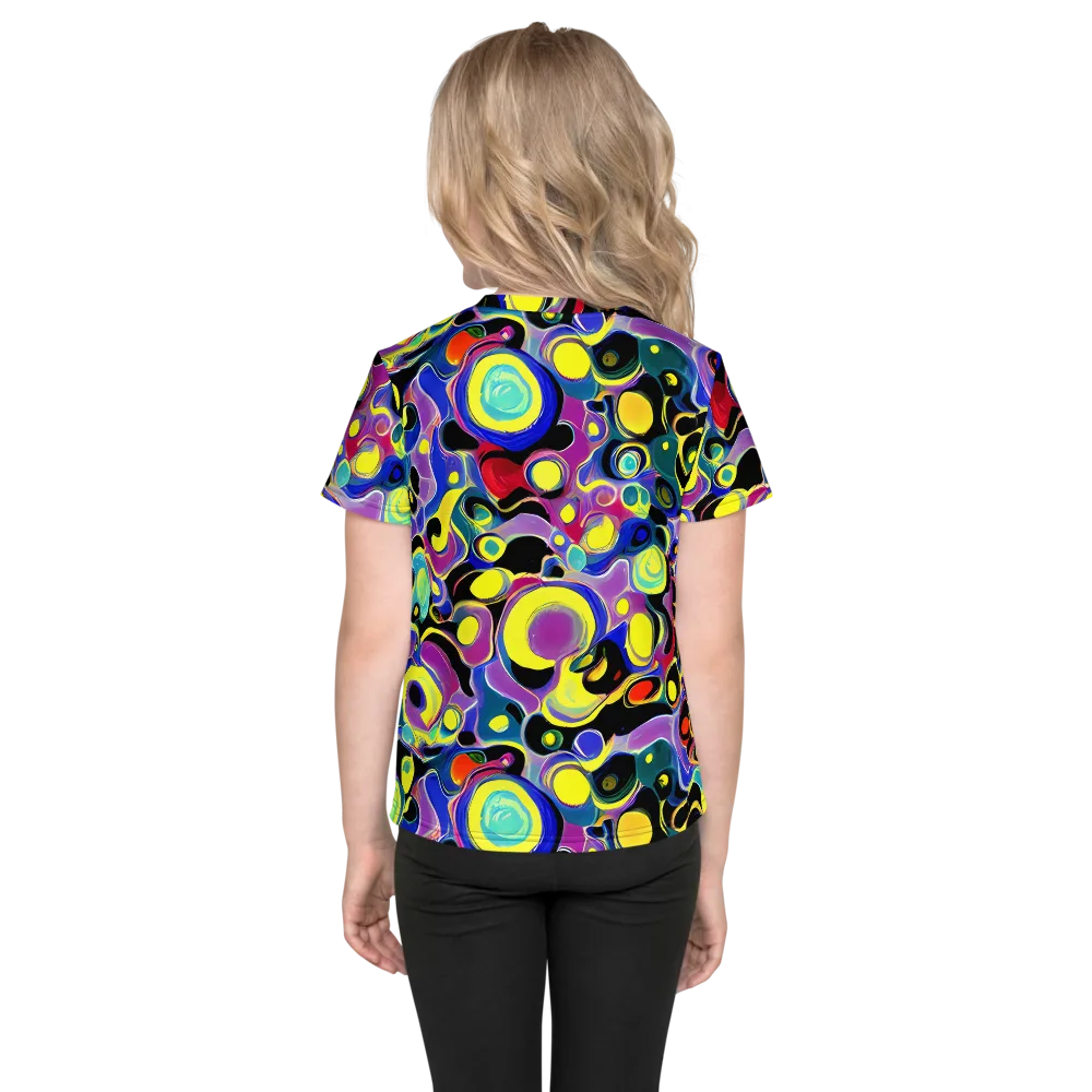 Surreal Current on Kids Crew Neck T-Shirt — Back