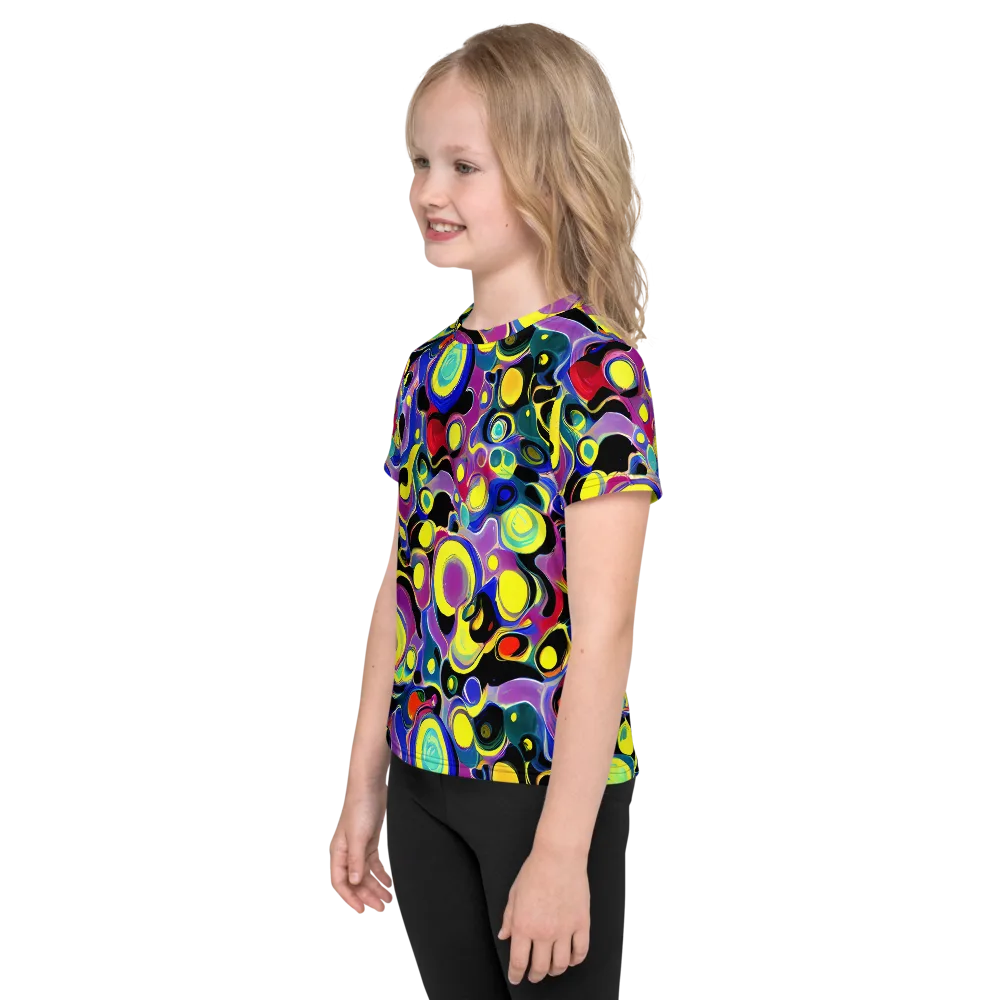 Surreal Current on Kids Crew Neck T-Shirt — Left