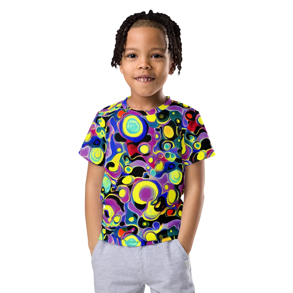 Surreal Current on Kids Crew Neck T-Shirt — Front