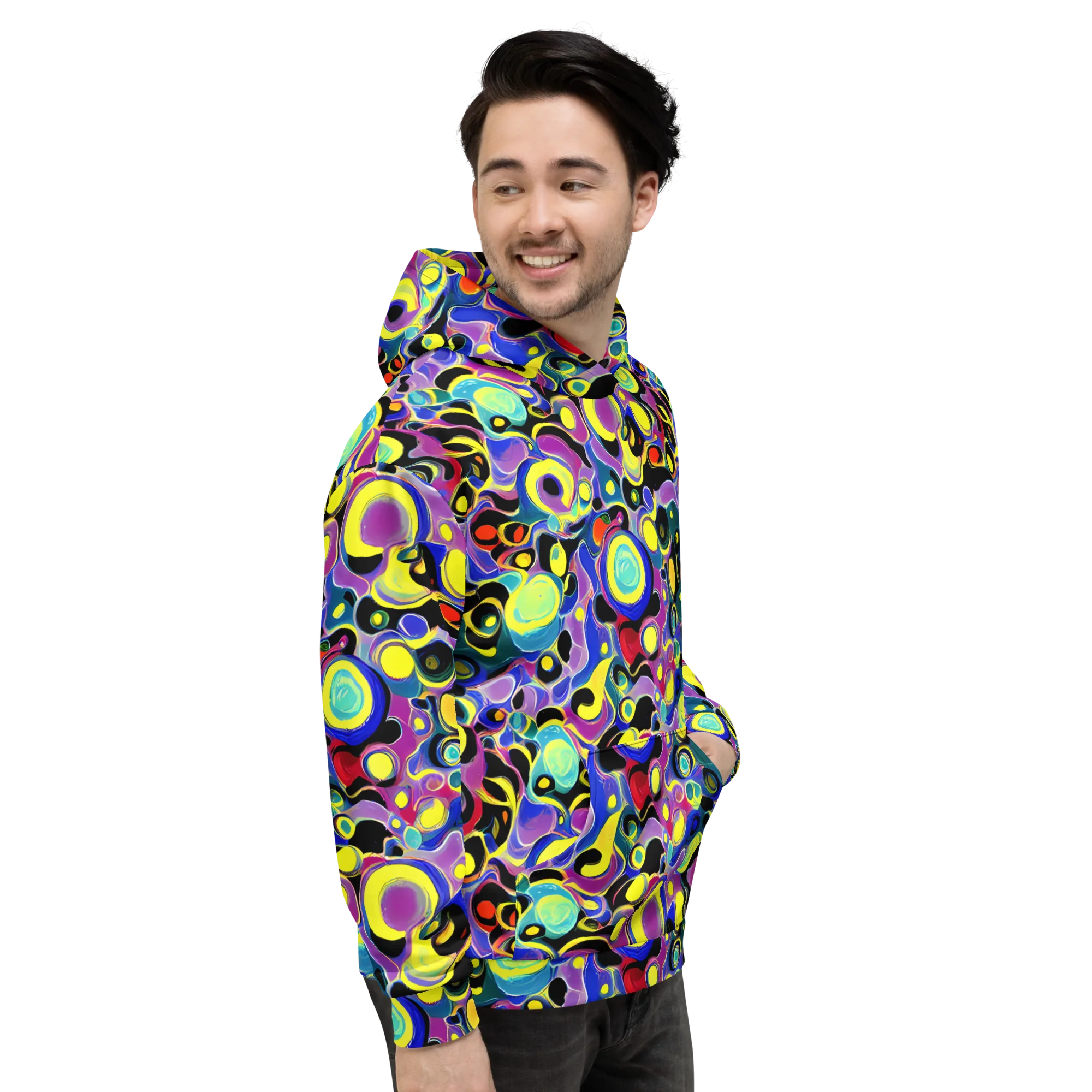 Surreal Current on Hoodie — Right