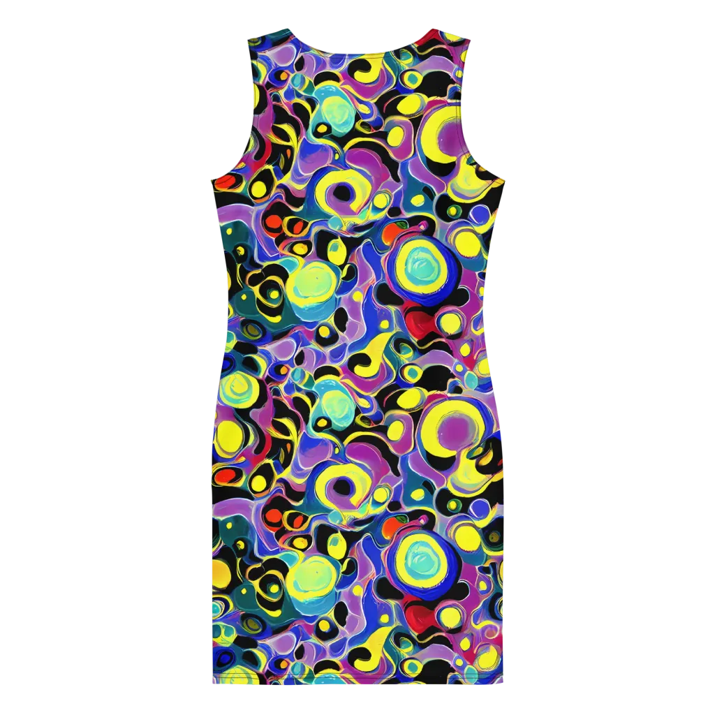 Surreal Current on Bodycon Dress — Back