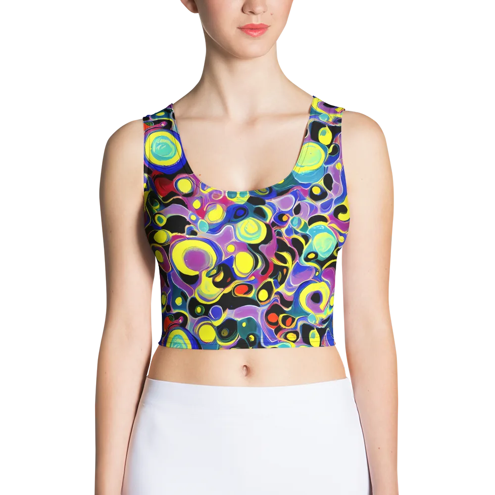 Surreal Current on Crop Top — Front