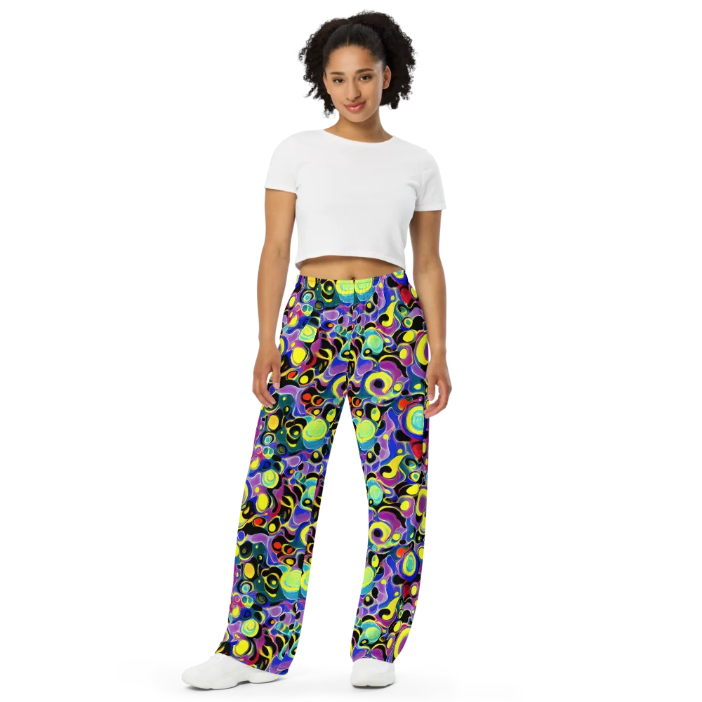 Surreal Current on Wide-Leg Pants — Front
