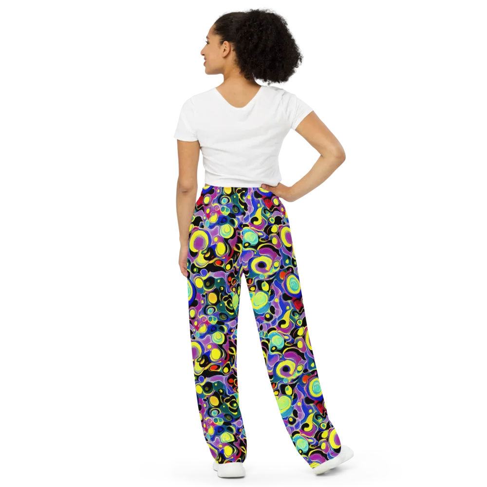 Surreal Current on Wide-Leg Pants — Back