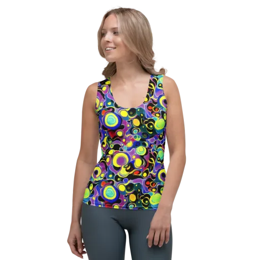Surreal Current on a Women's Tank Top