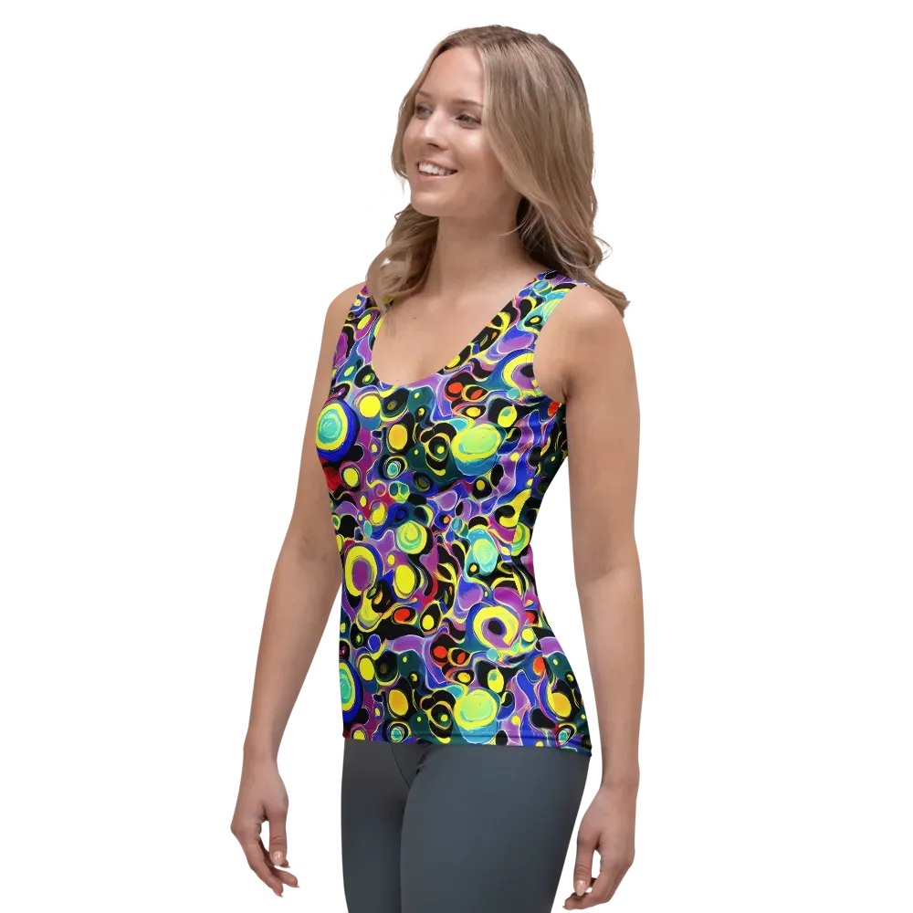 Surreal Current on Women's Tank Top — Left Front