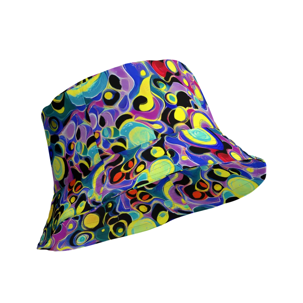 Surreal Current on Reversible Bucket Hat — Product details Outside