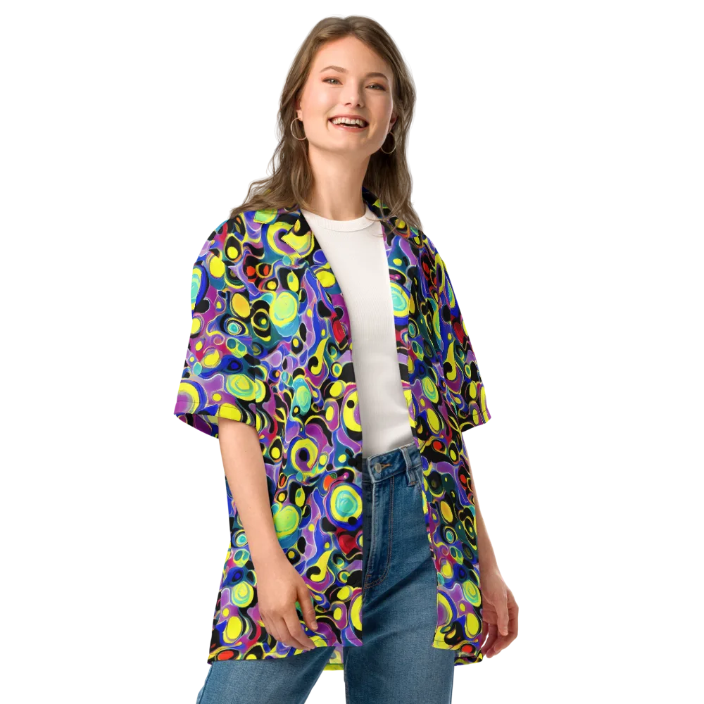 Surreal Current on Button Shirt — Front