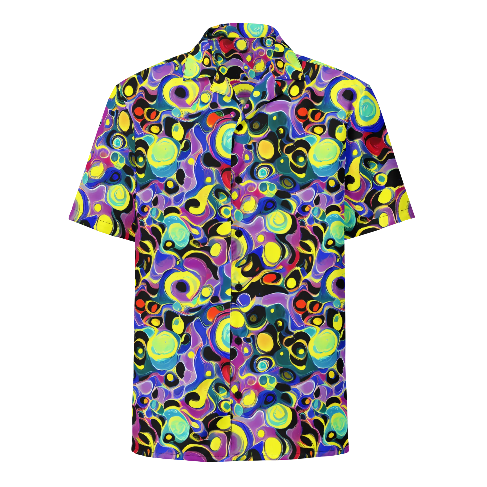 Surreal Current on Button Shirt — Front
