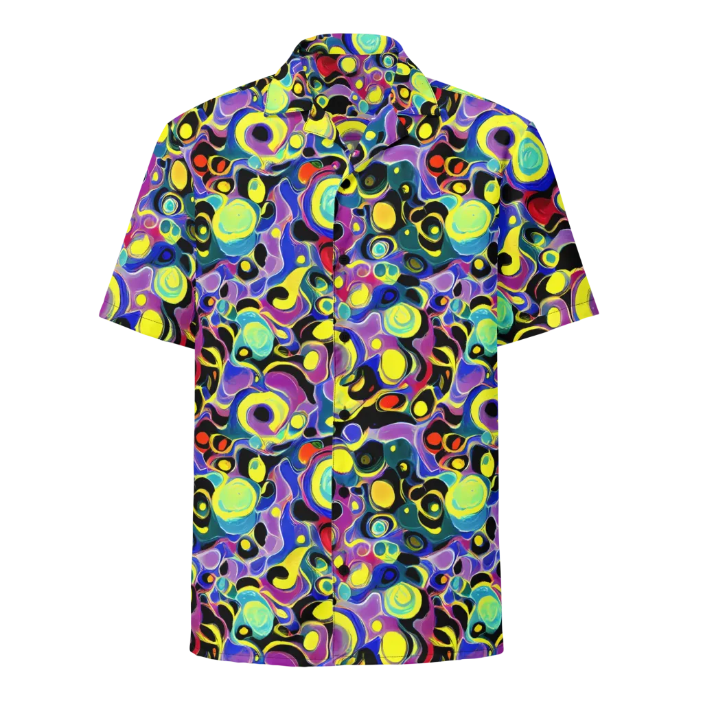 Surreal Current on Button Shirt — Front