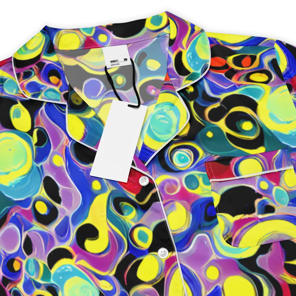 Surreal Current on Women's Short Sleeve Pajama Top — Product details