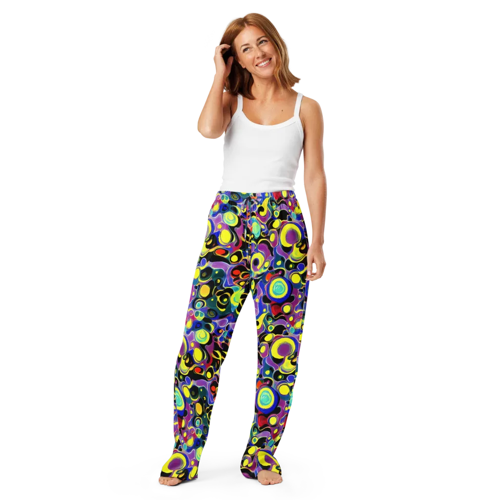 Surreal Current on Women's Pajama Pants — Front