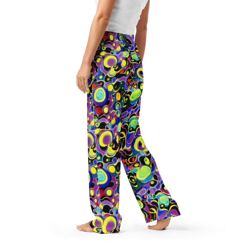 Surreal Current on Women's Pajama Pants — Left