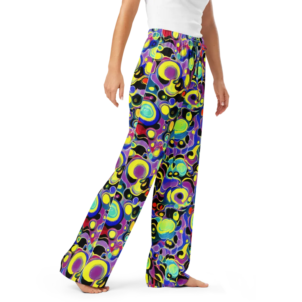 Surreal Current on Women's Pajama Pants — Right Front