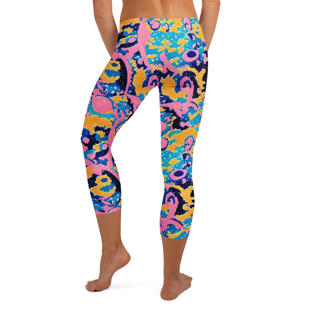 Prism Splash on Capri Leggings — Back
